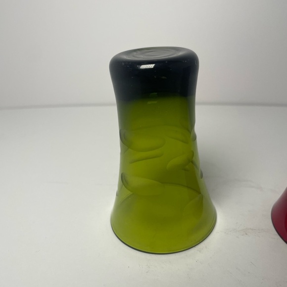 Vintage patterned multicolored shooter glasses. - Picture 6 of 8